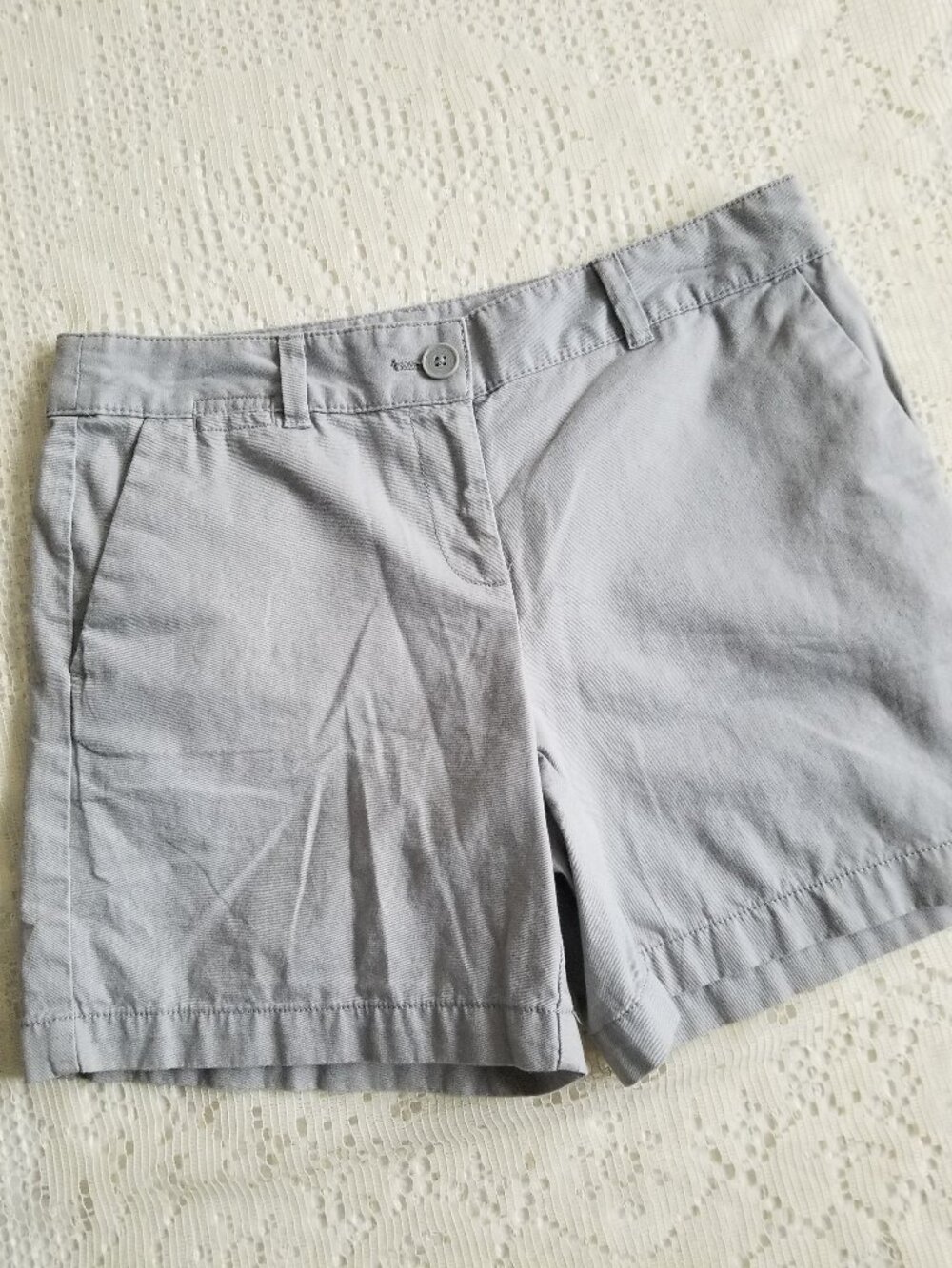 Loft Gray Chino Shorts 2 Original